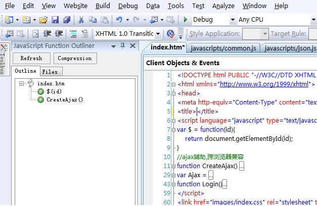 asp.net JavaScript  JavaScript Function Outliner