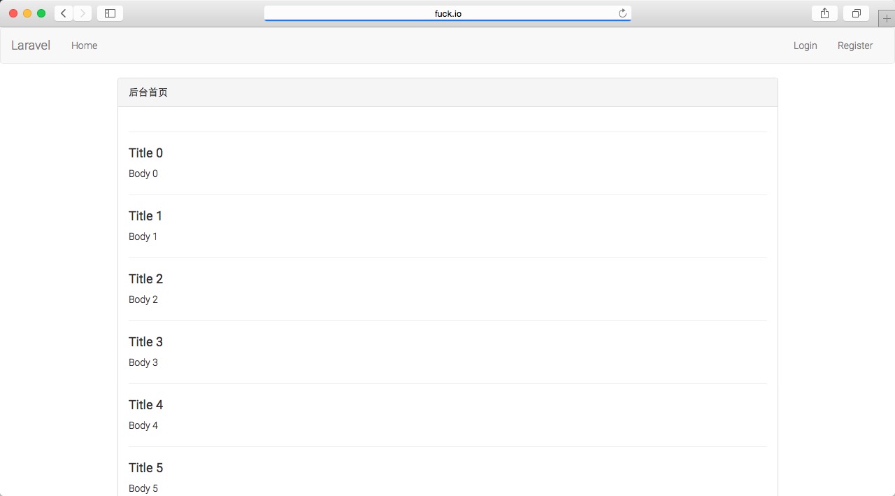 Laravel 5 ţ Pages Ĺ