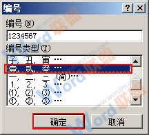 选择大写数字选项