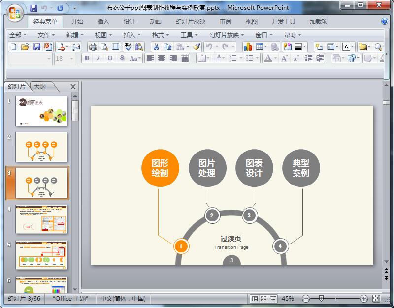 布衣公子ppt图表制作教程与实例欣赏