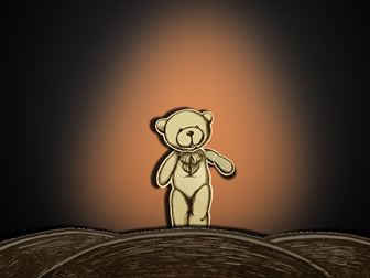 古朴撕纸风创意场景语音解说情景剧ppt动画模板
