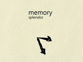描绘艺术衔接创意动画情景剧Memory主题ppt模板