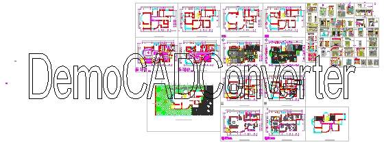 上海康桥半岛别墅金沙苑CAD图纸