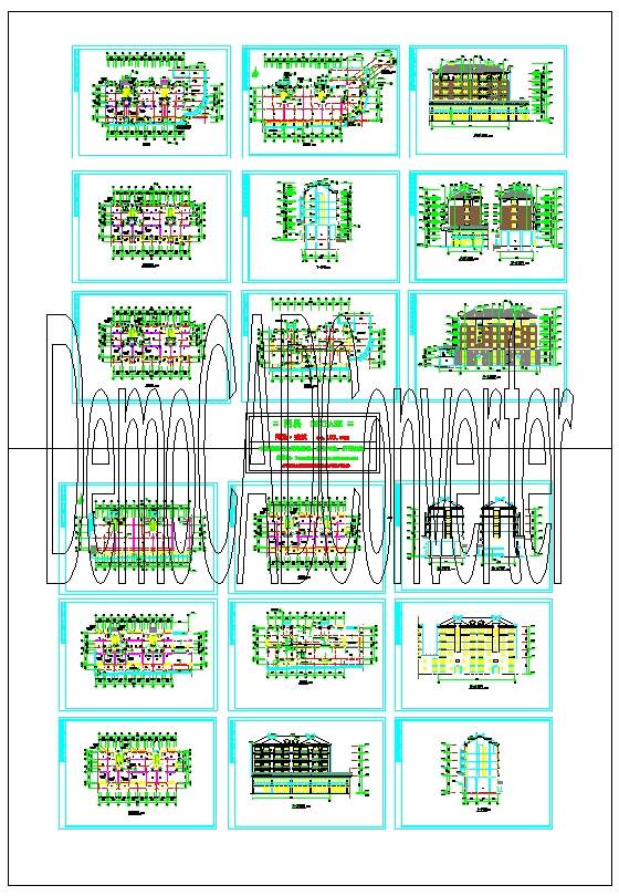 两套别墅建筑施工图