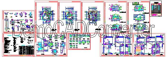 九溪玫瑰园二期21型别墅套型CAD图纸