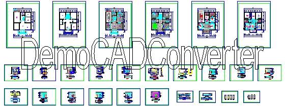 乡村别墅装饰CAD图纸