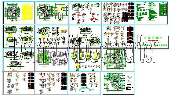 全套别墅建筑结构施工图纸