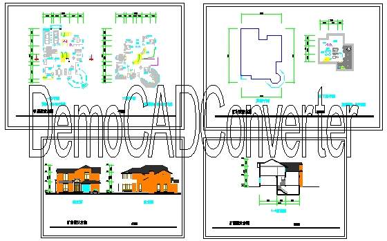 别墅一套方案CAD图纸