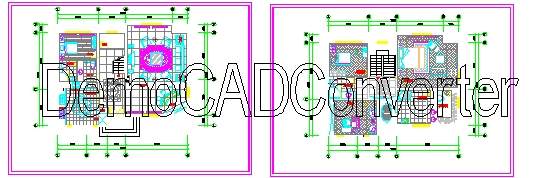 别墅二次装饰方案CAD图纸