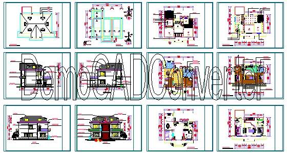 别墅全套CAD图纸