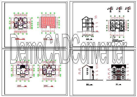 别墅建筑施工图（九）