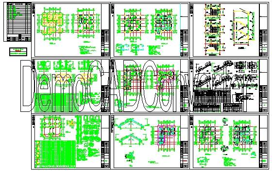 别墅结施CAD图纸