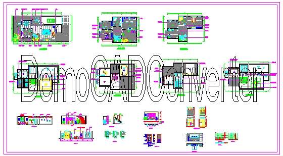 别墅装修方案样本CAD图纸