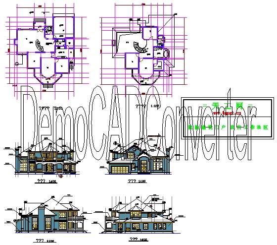 别墅设计（七）CAD图纸