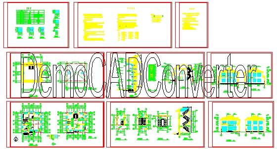 成套别墅建筑施工图