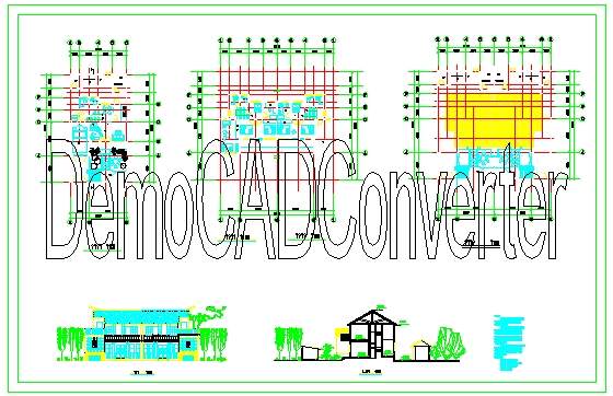 新农村住宅设计方案设计CAD图纸