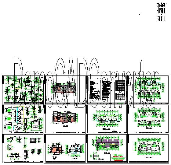 杭州精品排屋CAD图纸