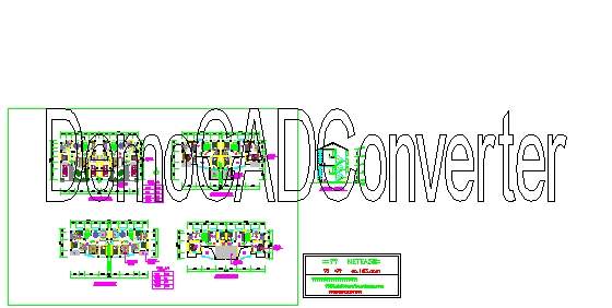 某叠加别墅方案CAD图纸