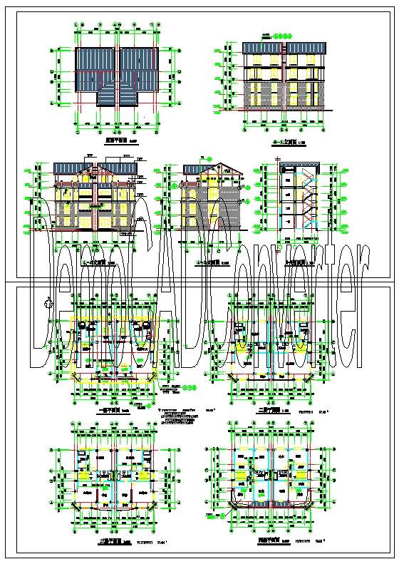 某四层别墅建筑施工图