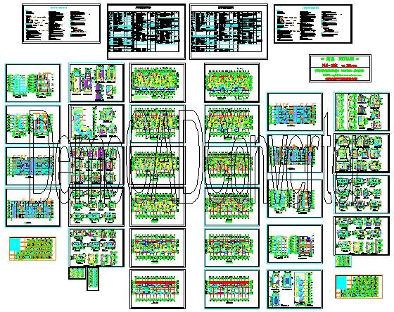 联体别墅建筑施工图