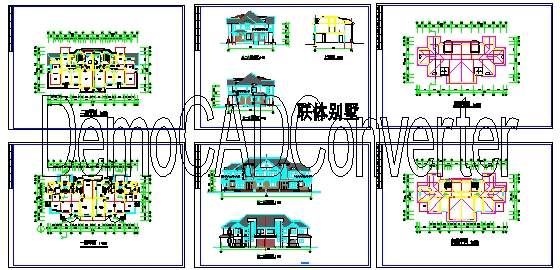 联体别墅设计施工图