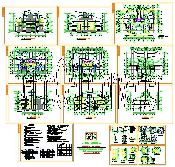 资兴联体建筑CAD图纸