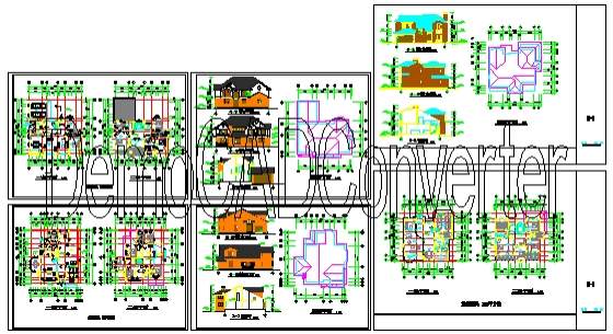 高级别墅建筑施工图