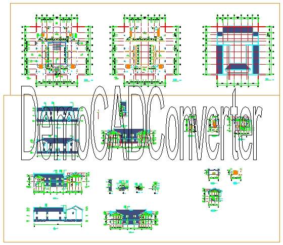 仿古建筑施工图