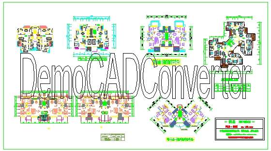 住宅楼户型设计CAD参考图纸图集（1）