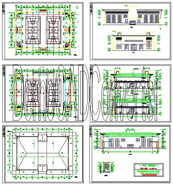 体育馆建筑施工图