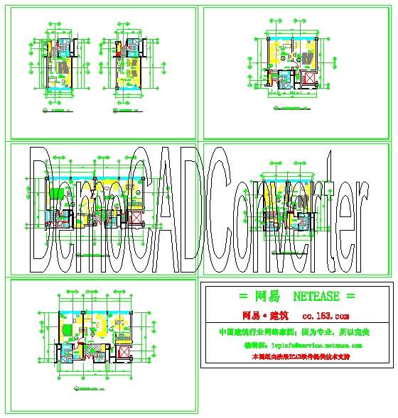 商务豪华酒店客房建筑图CAD设计图