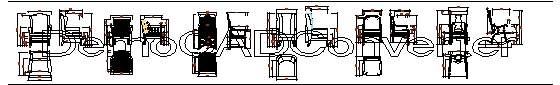 多款最新复古式古典家具图库CAD图块素材