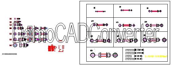 多款经典五金件CAD图块素材