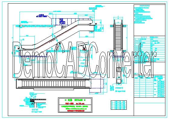 奥的斯扶梯CAD大样图
