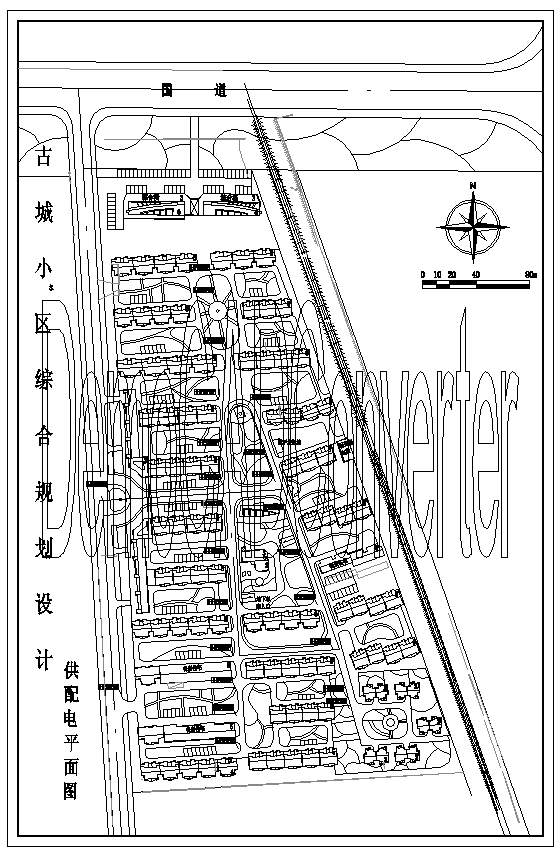 小区供电规划CAD图纸