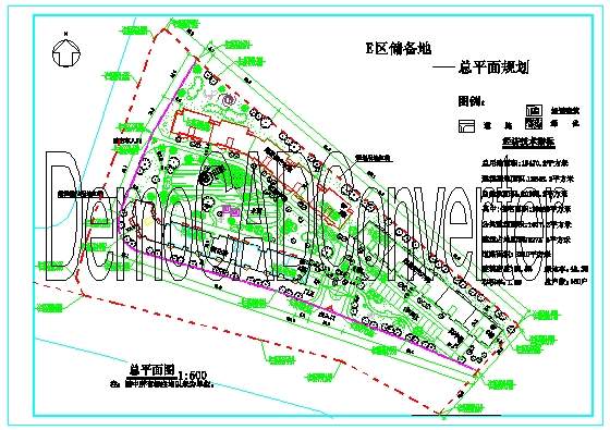 小型地块平面规划CAD图纸