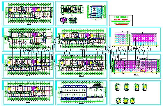 某中学教学楼与宿舍楼建筑施工图