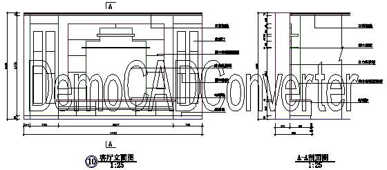 电视背景墙设计施工图22个