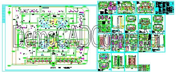 罗马嘉园小区方案CAD图纸