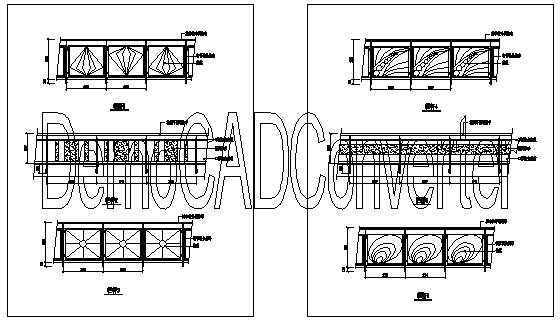 装饰栏杆施工详图11个