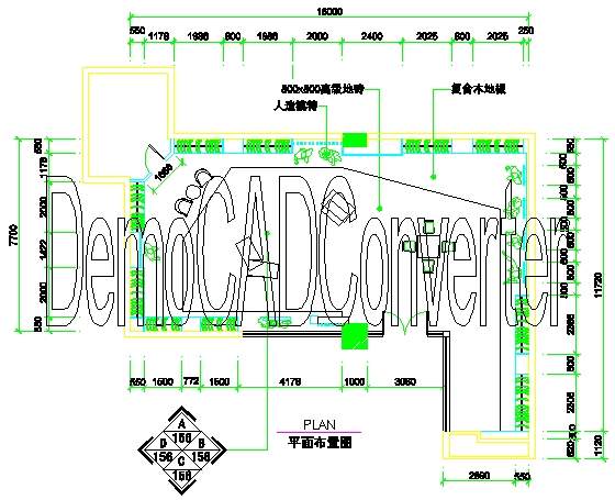 鞋帽店、服装店橱窗门面实套装修施工图纸、详图25套