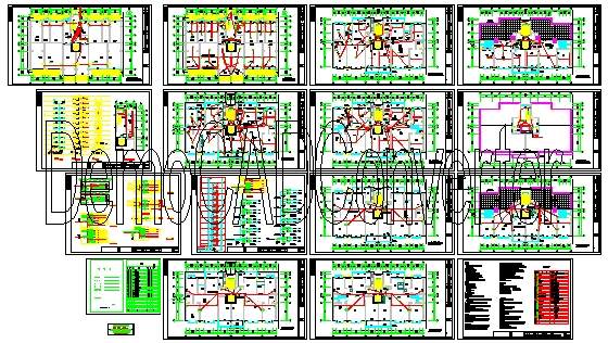 高层住宅电气CAD图纸