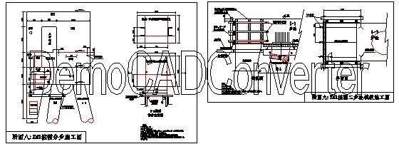 高桩码头桩帽分步施工法CAD图纸