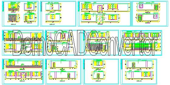 公司大堂办公室装修图立面CAD文件