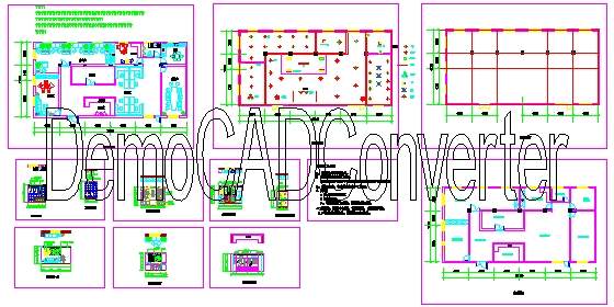 服装设计公司办公室装修图CAD模型