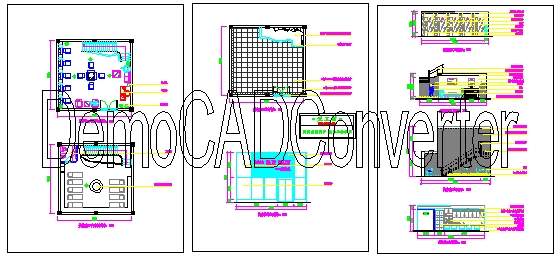 美发美容院室内设计方案CAD图纸