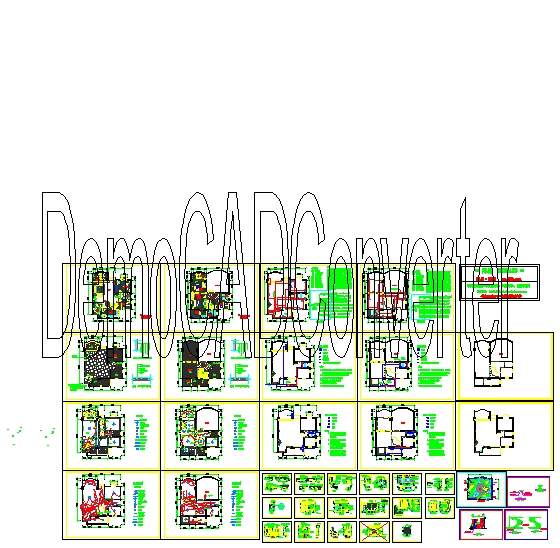 一套完整的复式住宅楼装修施工图CAD设计图