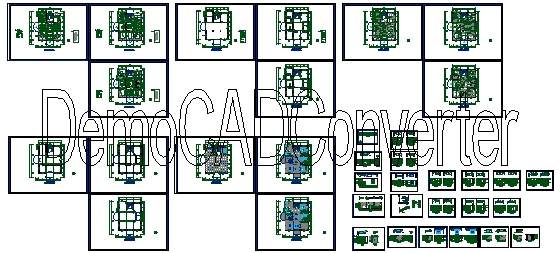 临海杜桥别墅设计CAD装修施工图