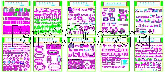 室内装修设计CAD模块CAD图纸