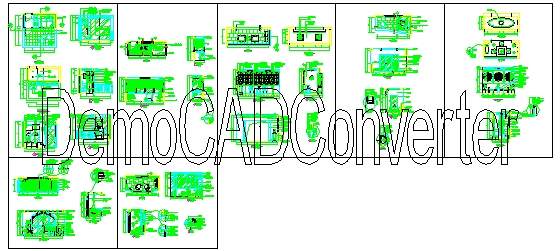 阳台装修CAD立面剖面图